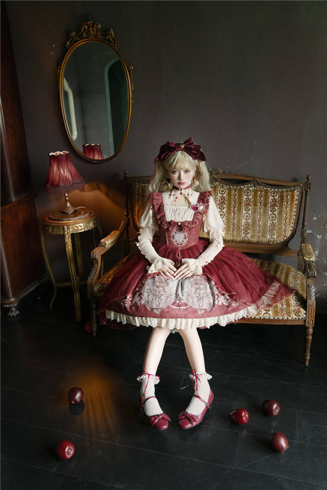 Mystery Land Bunny Print Classic Lolita Dress and Blouse