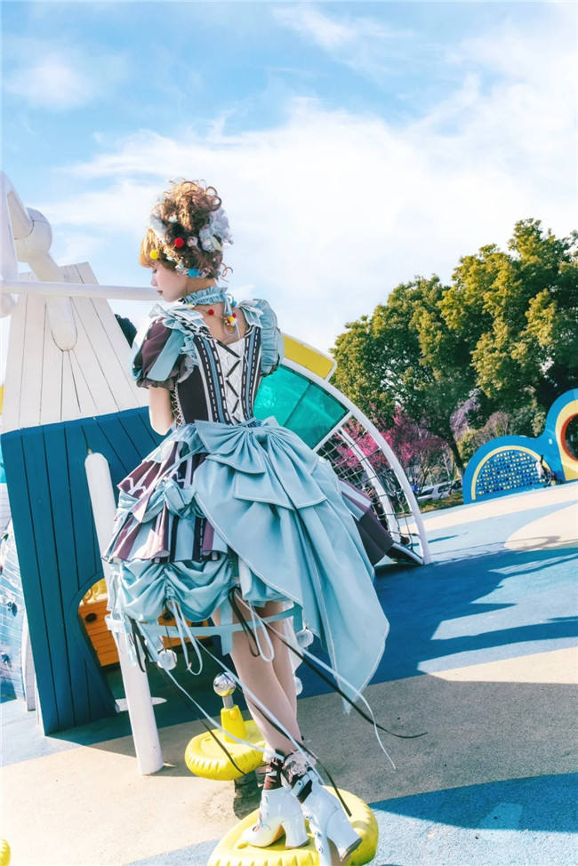 Circus Fairy Tale Super Sweet Lolita Dress, Choker and Ribbon
