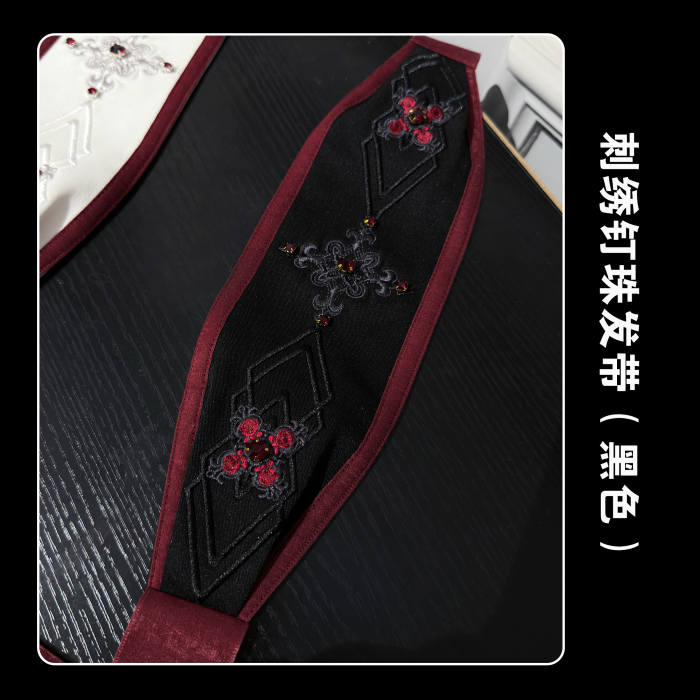 Susin ~Mass of Bone~ Gothic Lolita Hat Headbelt and Heart Brooch