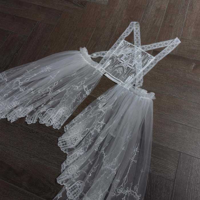 Susin ~Mass of Bone~ Gothic Embroidery Assymtrical Apron