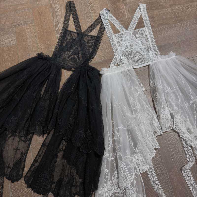 Susin ~Mass of Bone~ Gothic Embroidery Assymtrical Apron