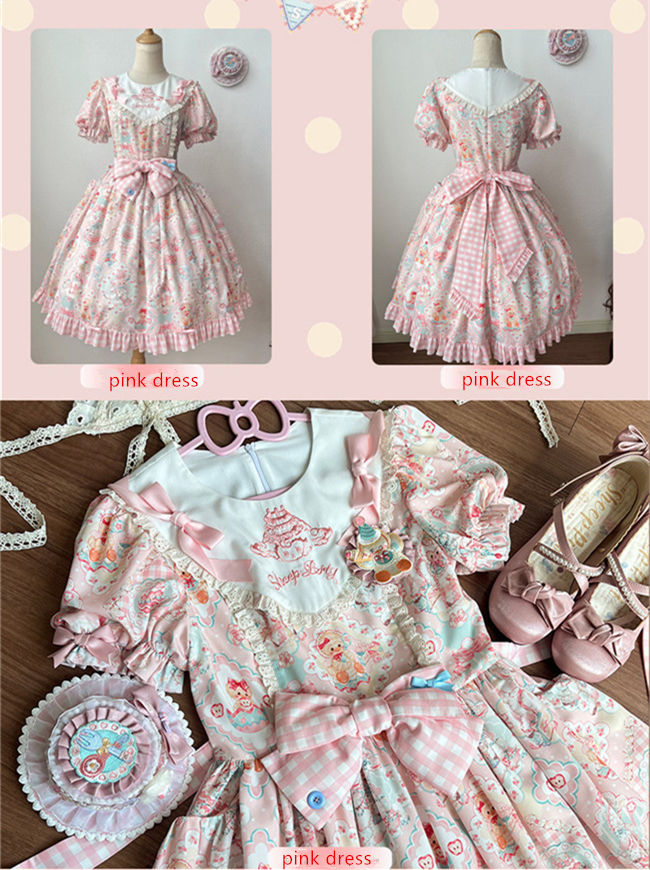 Sheep Party Emboridy Collar Plus Size Lolita Dress