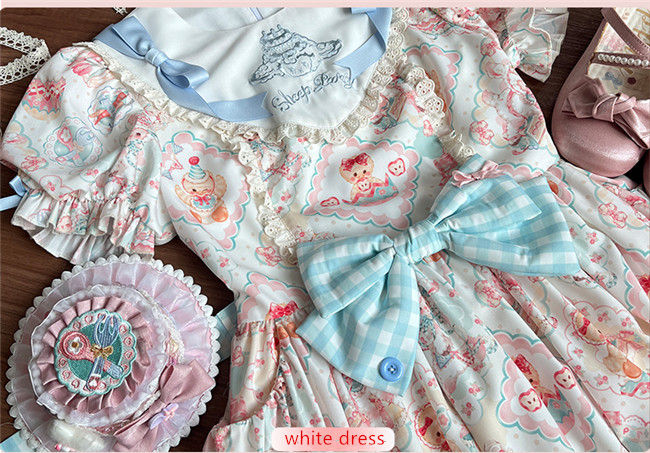 Sheep Party Emboridy Collar Plus Size Lolita Dress