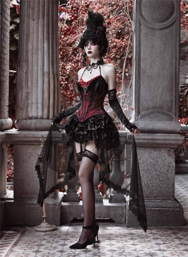 Blood Supply the Duchess Rococo Gothic Top, Corset and Skirt