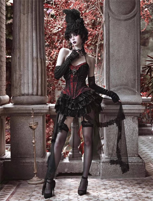 Blood Supply the Duchess Rococo Gothic Top, Corset and Skirt