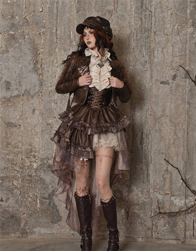 Blood Supply Journey into Exile Steampunk Dress, Blouse
