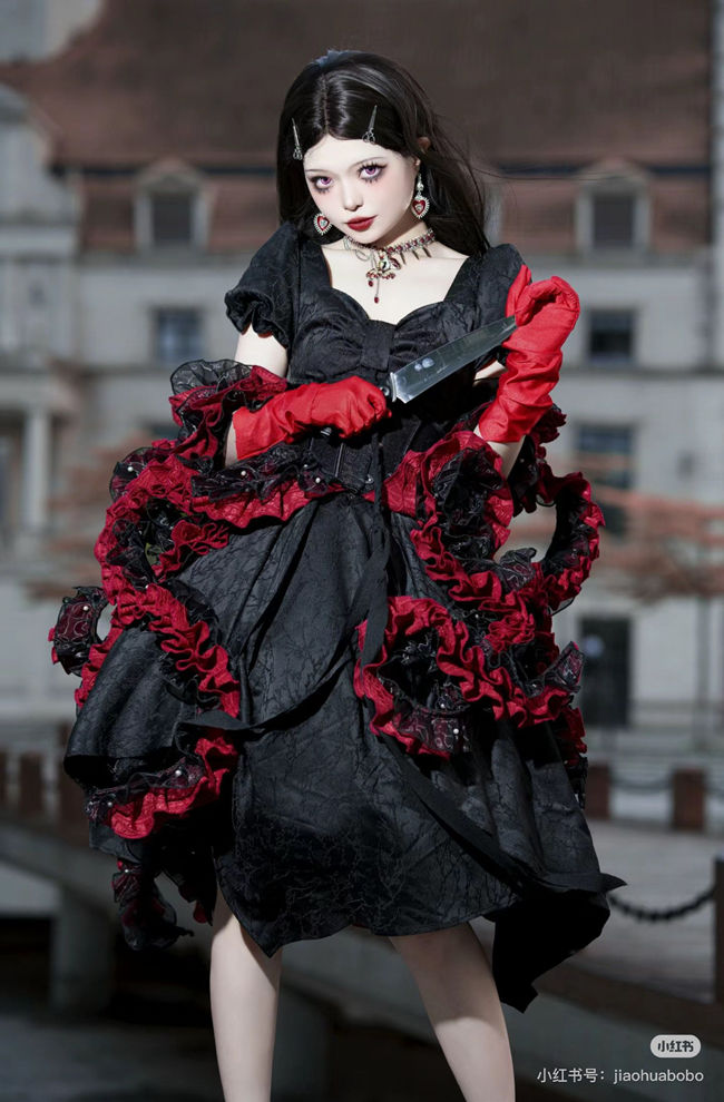 Cthulhu Tentacle Shape Adjustable Petticoat and OP Dress