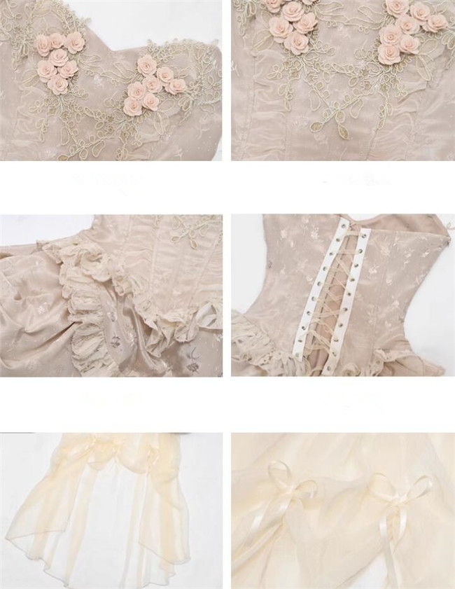Blood Supply Broken Ballet Rococo Fishbone Corset and Chiffon Skirt