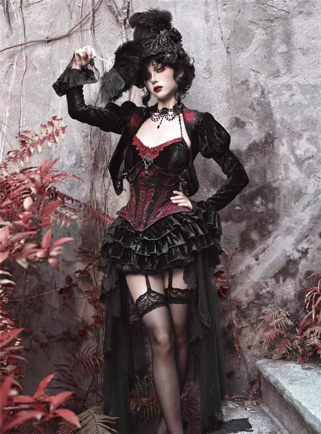 Blood Supply the Duchess Rococo Gothic Top, Corset and Skirt