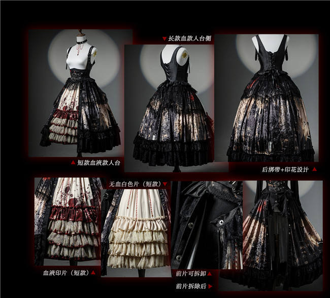 Heretic Nun Dark Gothic Halloween Lolita Dress Set Limited QTY Pre-order