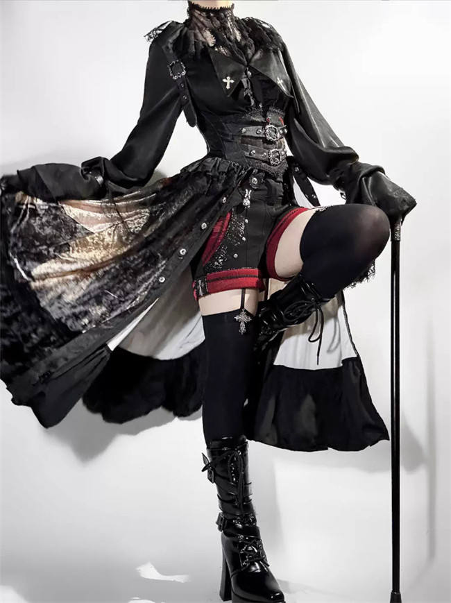 Heretic Nun Dark Gothic Halloween Lolita Dress Set Limited QTY Pre-order