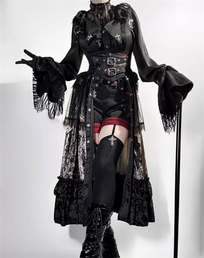 Heretic Nun Dark Gothic Halloween Lolita Dress Set Limited QTY Pre-order