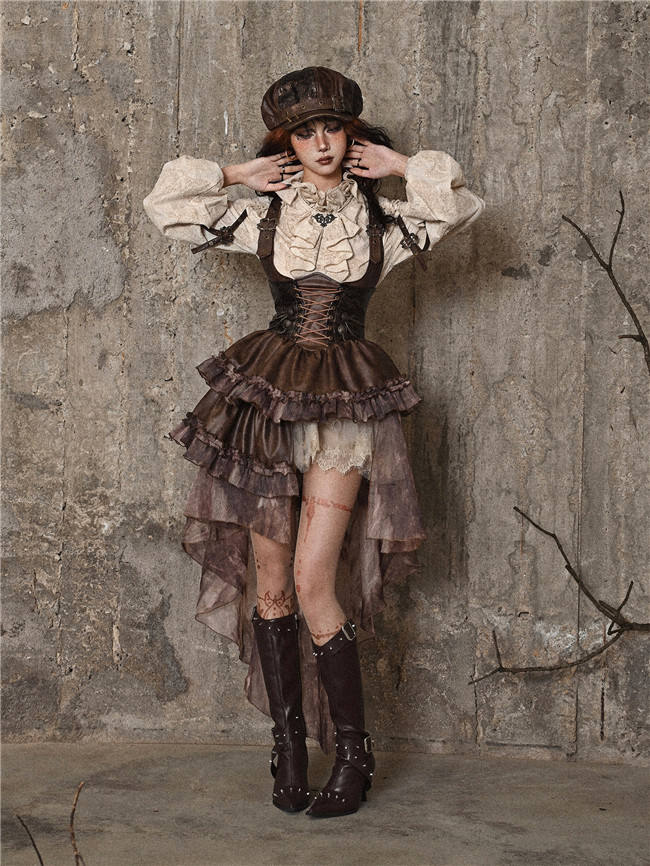 Blood Supply Journey into Exile Steampunk Dress, Blouse