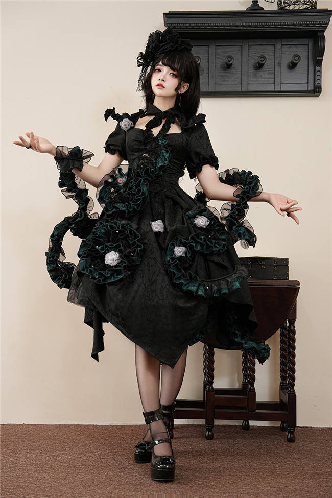 Cthulhu Tentacle Shape Adjustable Petticoat and OP Dress