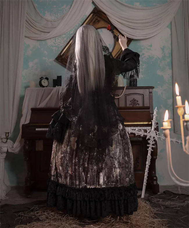 Heretic Nun Dark Gothic Halloween Lolita Dress Set Limited QTY Pre-order