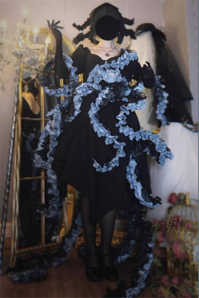 Cthulhu Tentacle Shape Adjustable Petticoat and OP Dress