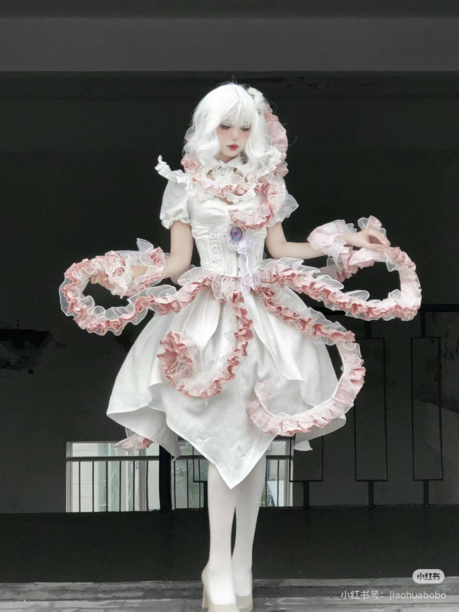 Cthulhu Tentacle Shape Adjustable Petticoat and OP Dress