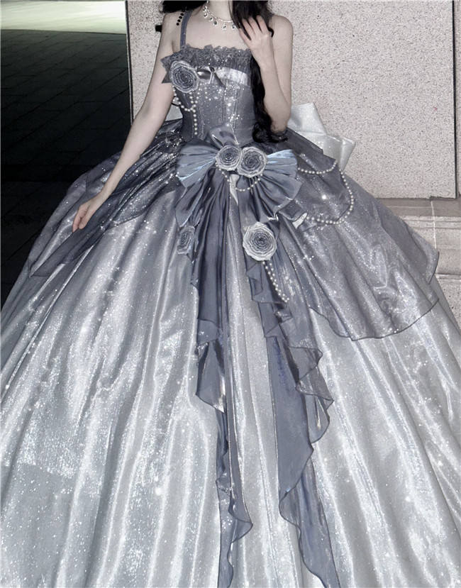 Milky Way Blue Lolita Wedding Dress