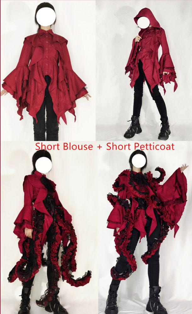 Cthulhu Shape Fake Collar OP and Blouse