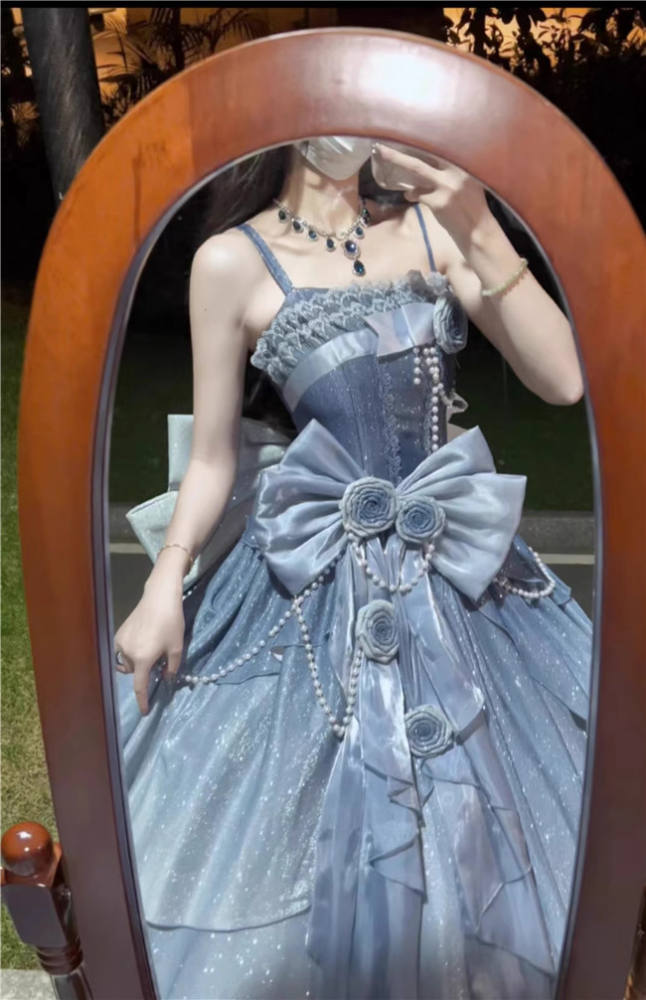 Milky Way Blue Lolita Wedding Dress