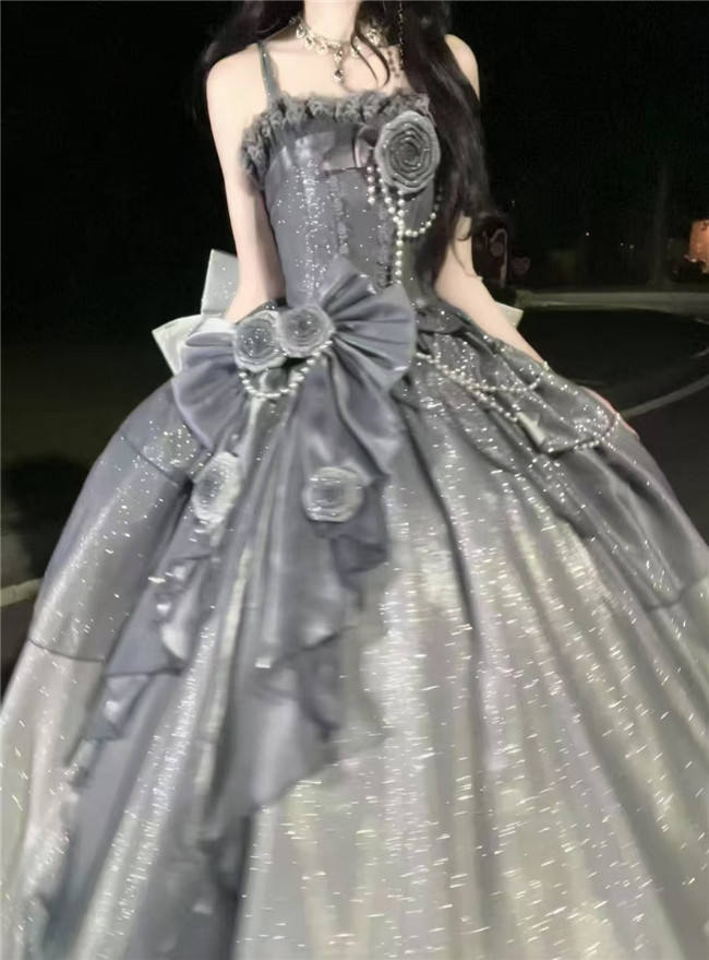 Milky Way Blue Lolita Wedding Dress