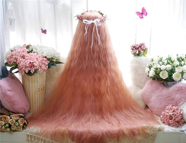 Yuchashui 120cm Super Long Water Wavy Princess Wig