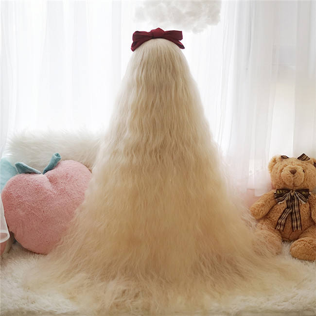 Yuchashui 120cm Super Long Water Wavy Princess Wig
