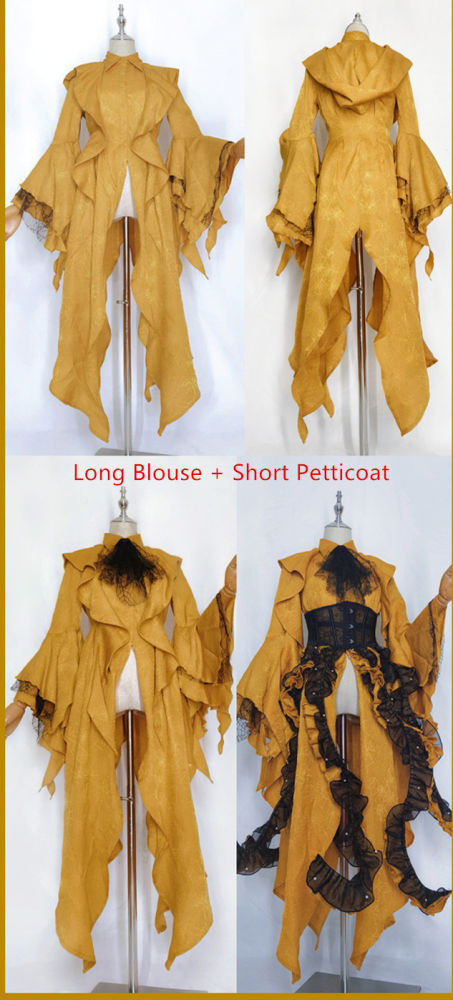 Cthulhu Shape Fake Collar OP and Blouse