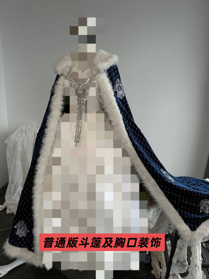 Your Highness ~The Second Queen~ Retro Court Lolita OP Cape and Necklace