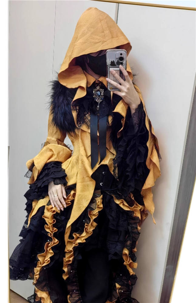 Cthulhu Shape Fake Collar OP and Blouse