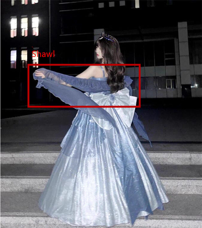 Milky Way Blue Lolita Wedding Dress