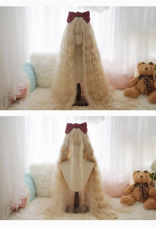 Yuchashui 120cm Super Long Water Wavy Princess Wig