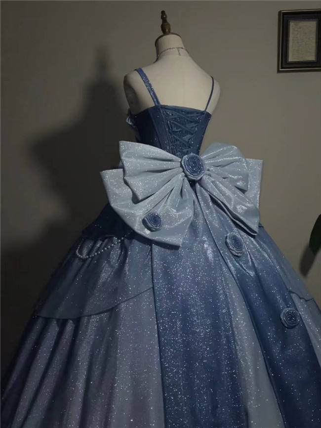 Milky Way Blue Lolita Wedding Dress