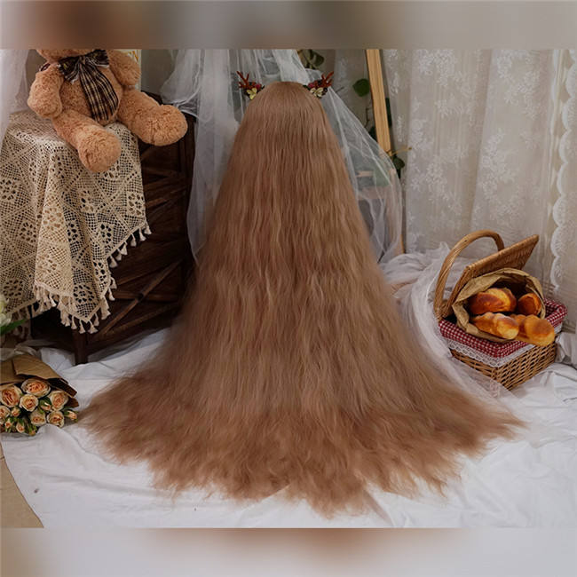 Yuchashui 120cm Super Long Water Wavy Princess Wig