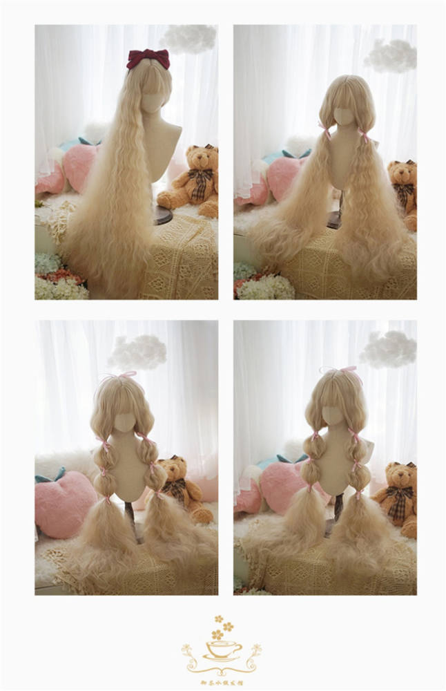 Yuchashui 120cm Super Long Water Wavy Princess Wig