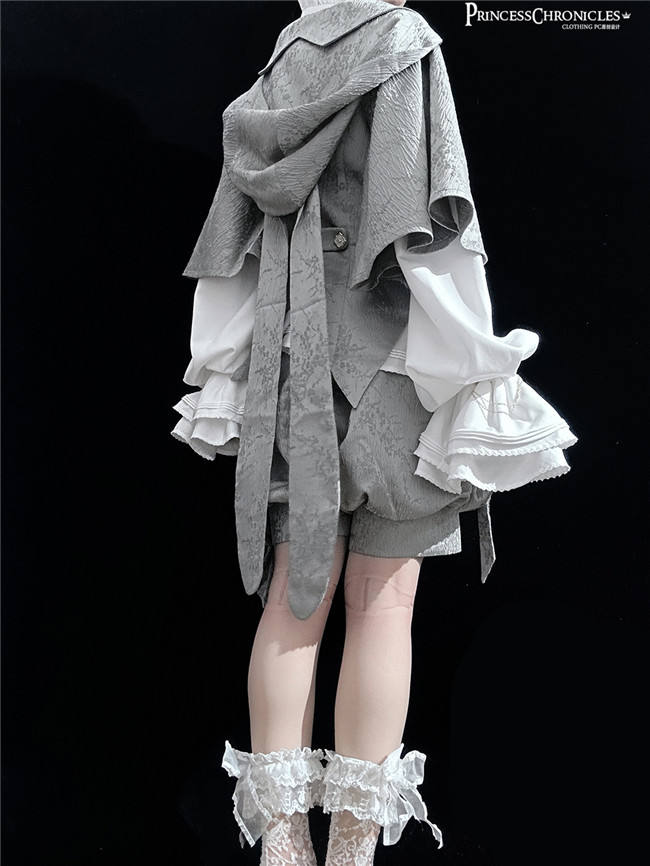 Princess Chronicles Gray Ouji Fashion Blouse, Vest, Pants and Coat