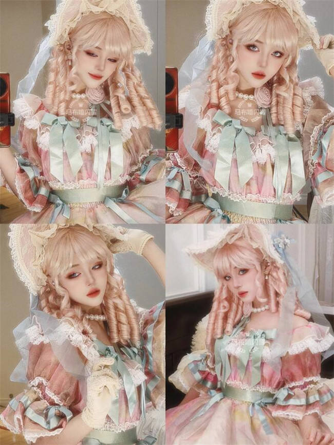 Gorgeous Vintage Roman Curls Lolita Wigs