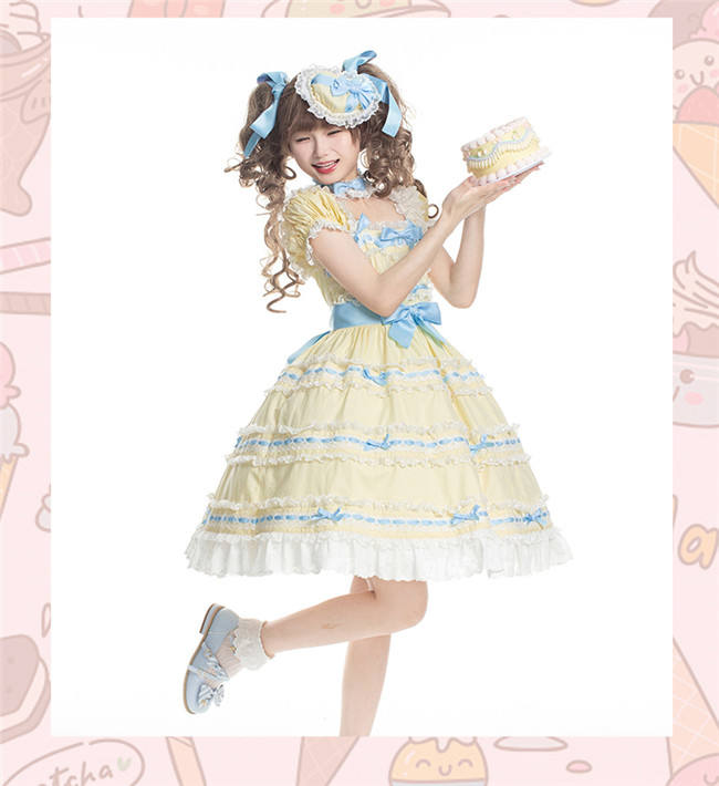 Love Ice Cream Summer Plus Size Lolita Dress