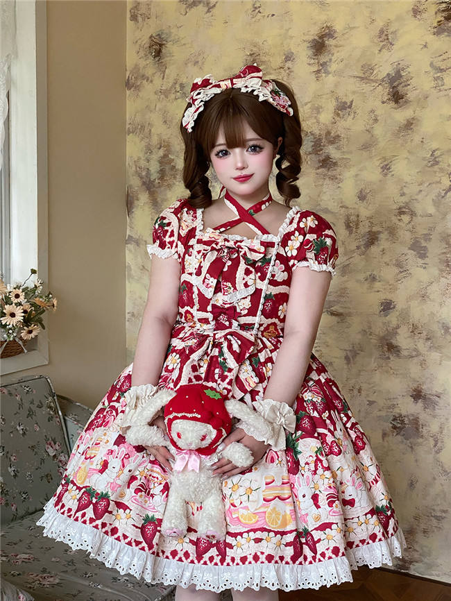 Nnstar Lenberry Bunny Sweet Lolita Dress and Headdress