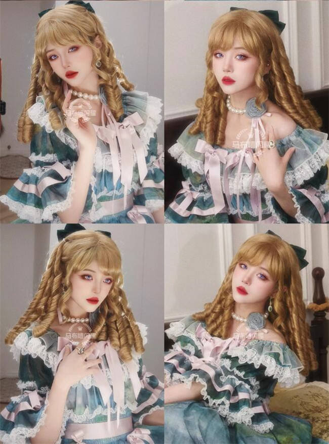 Gorgeous Vintage Roman Curls Lolita Wigs