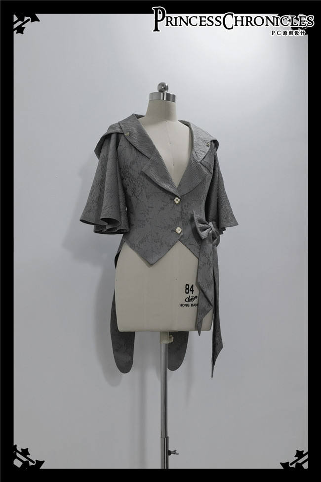 Princess Chronicles Gray Ouji Fashion Blouse, Vest, Pants and Coat