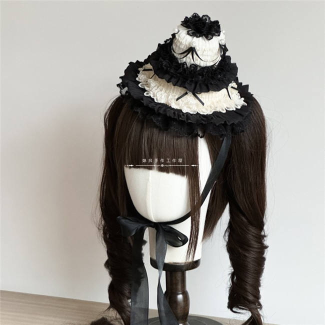 Handmade Lace Cake Hat 2 Wear Ways