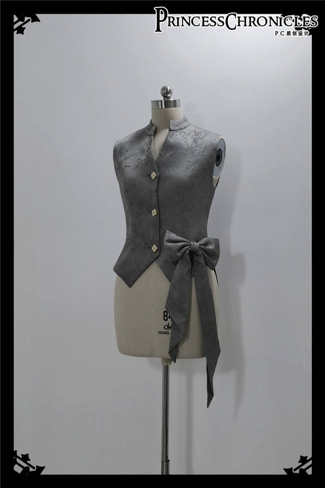 Princess Chronicles Gray Ouji Fashion Blouse, Vest, Pants and Coat