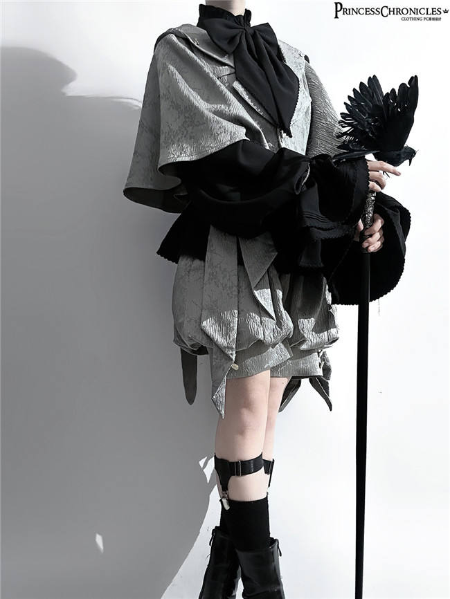 Princess Chronicles Gray Ouji Fashion Blouse, Vest, Pants and Coat