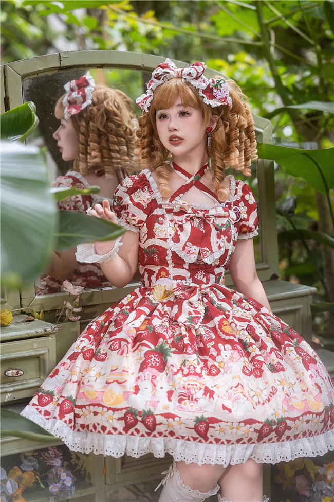Nnstar Lenberry Bunny Sweet Lolita Dress and Headdress