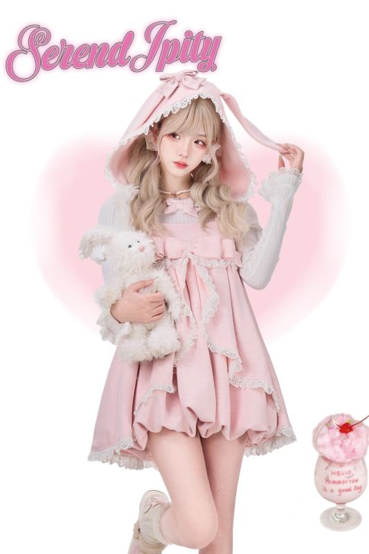 Serendipity ~Bunny Dream~ Retro Girly Salopette and Knitted Top