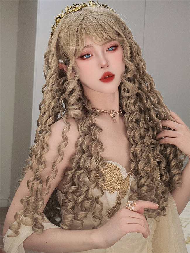 Gorgeous Styling Roman Long Curls Wigs