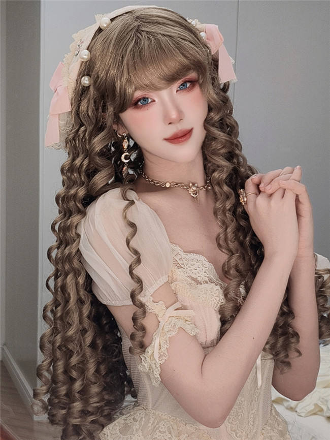 Gorgeous Styling Roman Long Curls Wigs