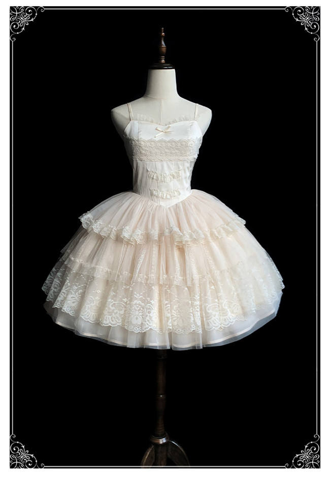 Withpuji Ivory Tower Classic Lolita Dress and Accessories
