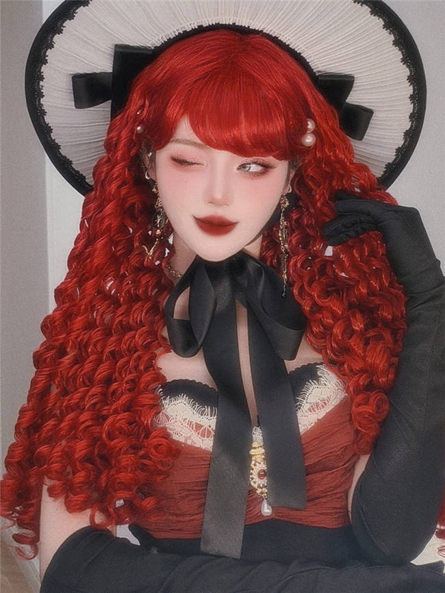 Gorgeous Styling Roman Long Curls Wigs